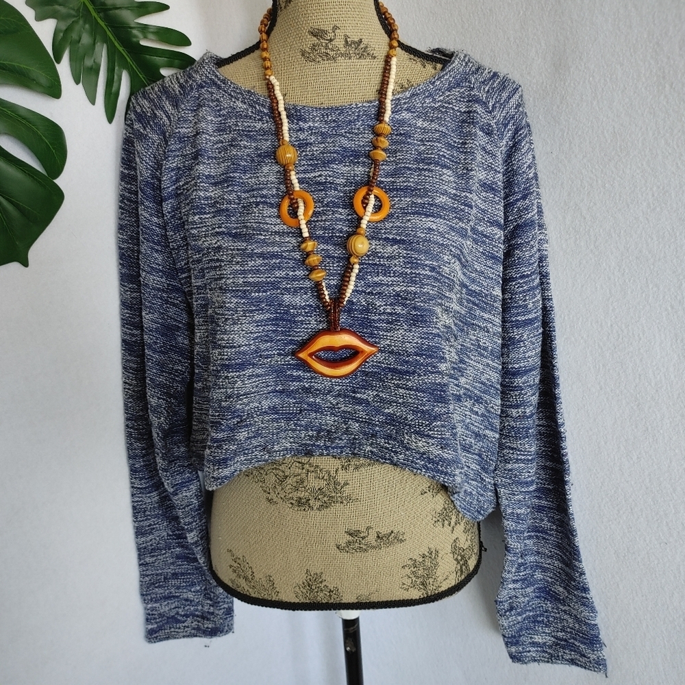 New York & Company Hi Low Crop Top